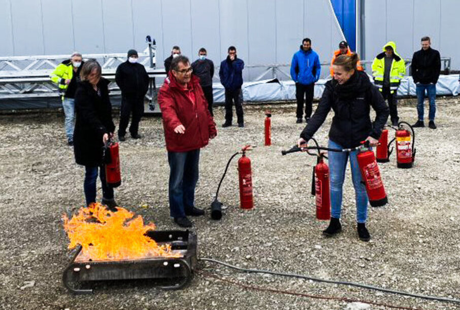 Brandschutzschulung bei der HA-CO Carbon GmbH